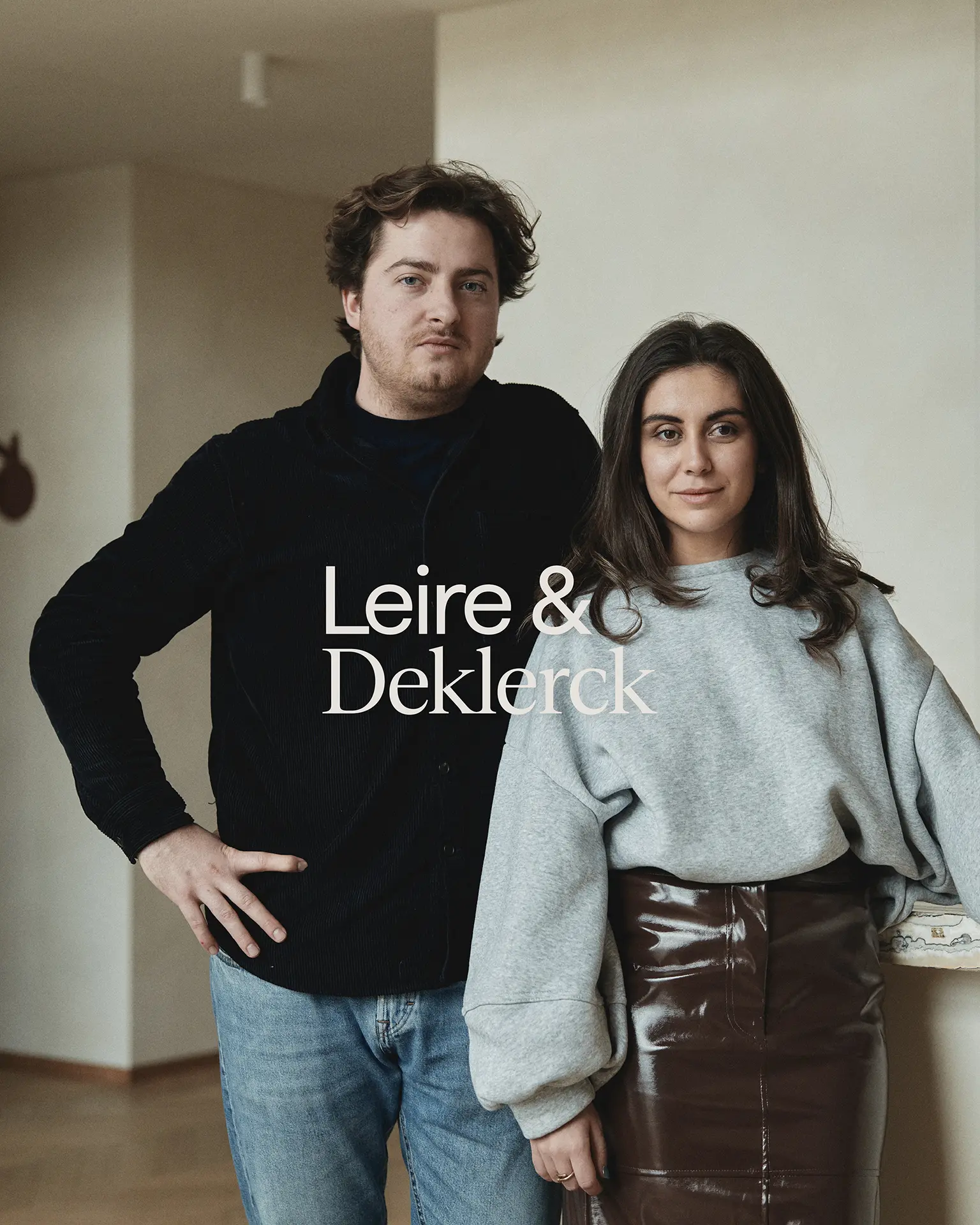 Team photo of Leire & Deklerck, showcasing collaboration with Studio Sissi Branding Agency.